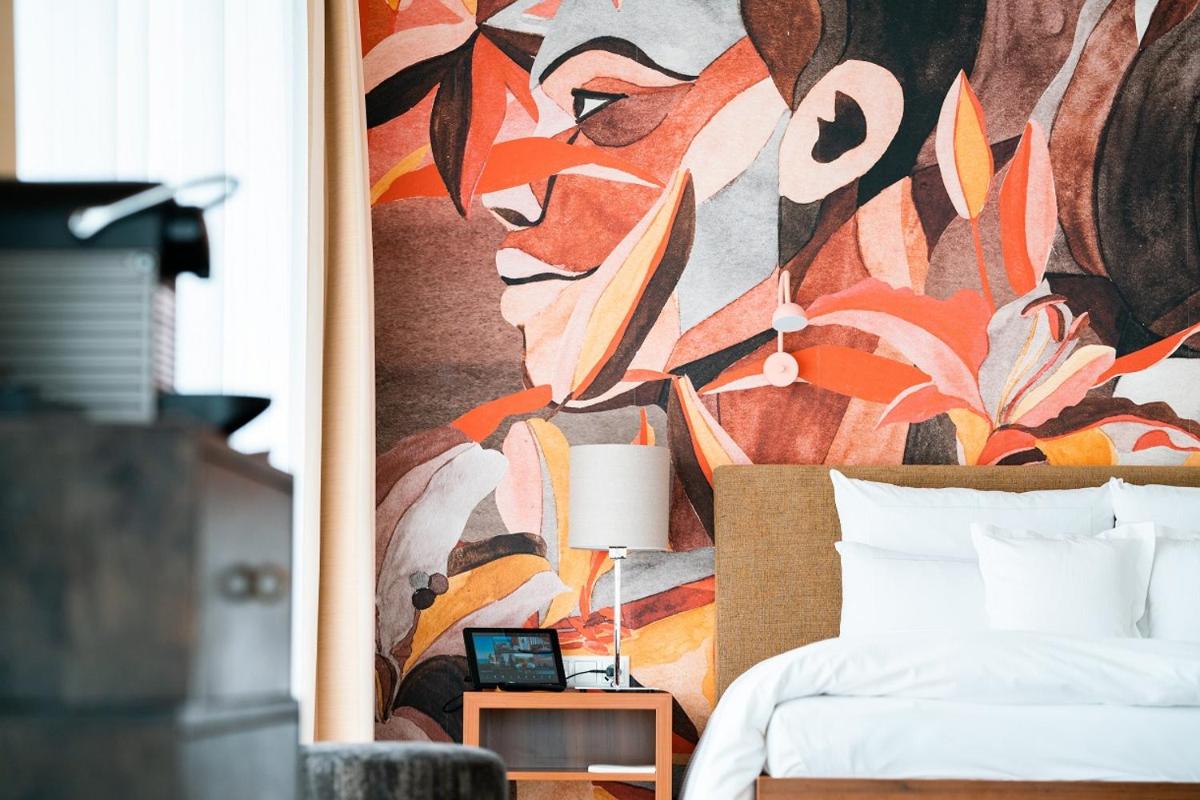 Ein Sitzbereich in der Unterkunft THE GRAND Ahrenshoop