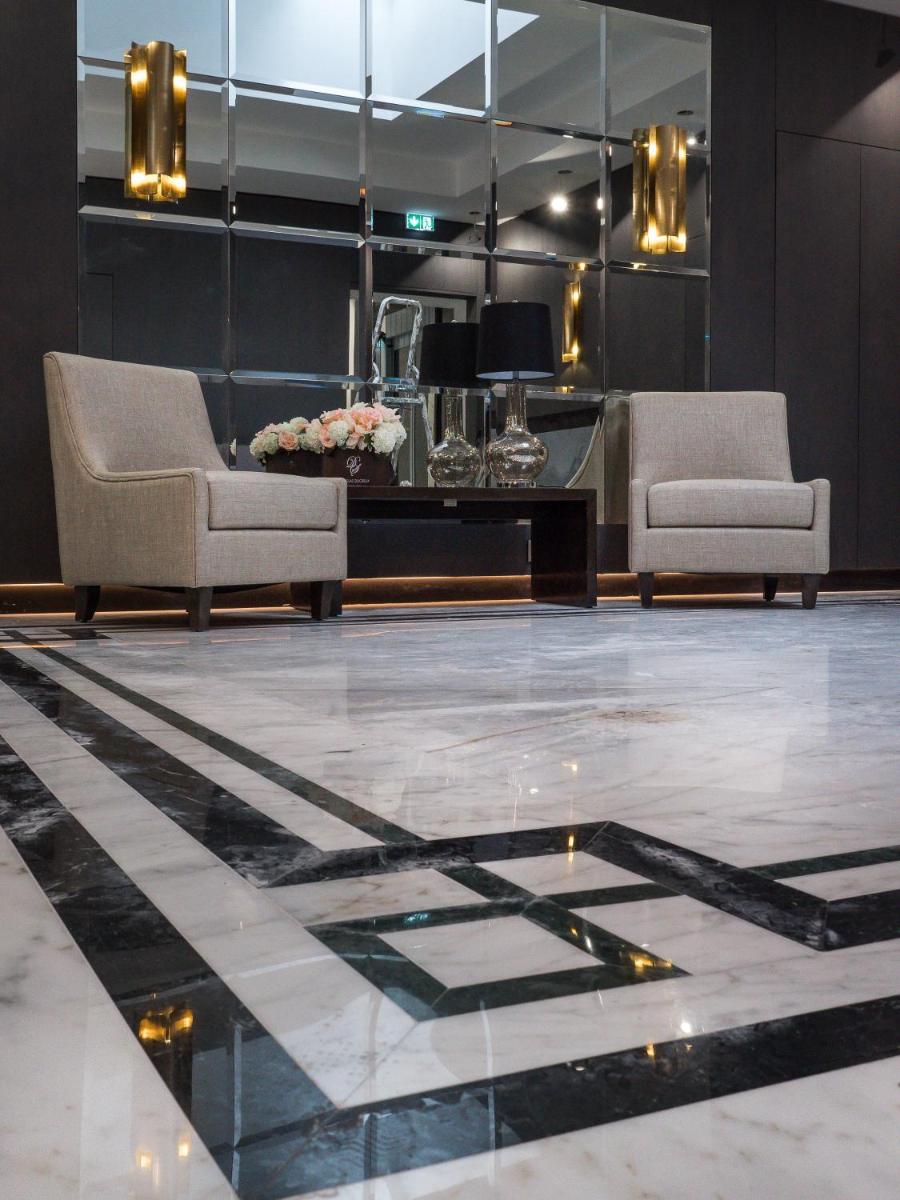 Coin salon dans l'établissement Villa Genesis