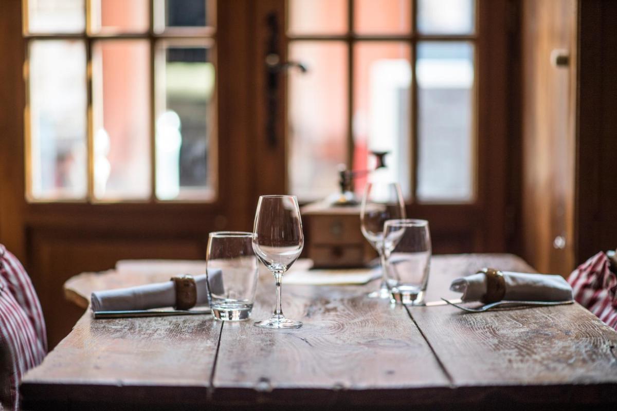 Boissons dans l'établissement Relais et Châteaux Le Chambard