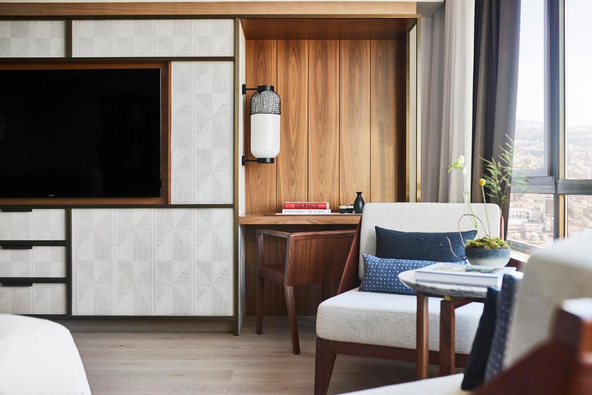 Zona de estar de Nobu Hotel Barcelona