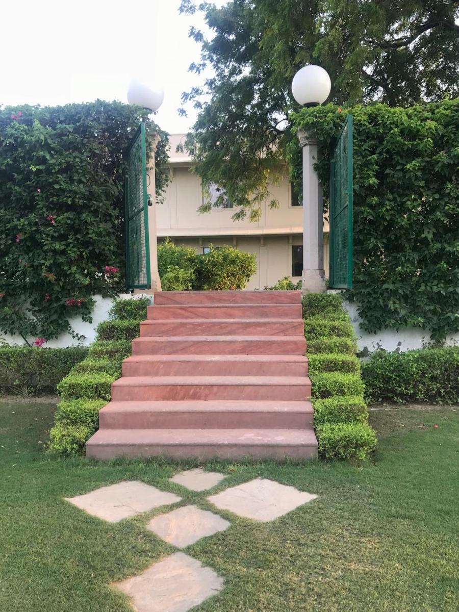 a set of stairs in front of a building at Trident Agra in Agra