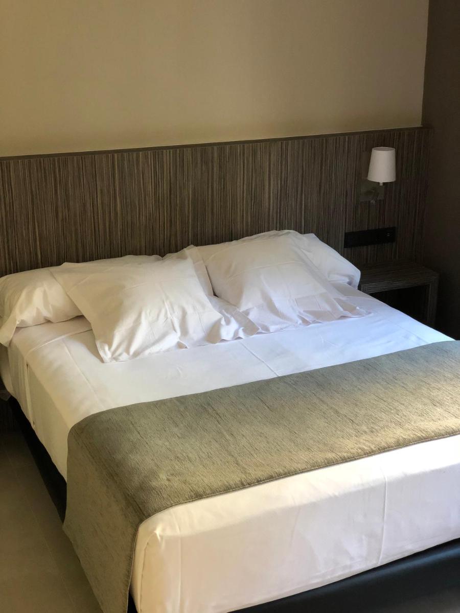 Cama o camas de una habitación en Hotel Balneario de La Virgen