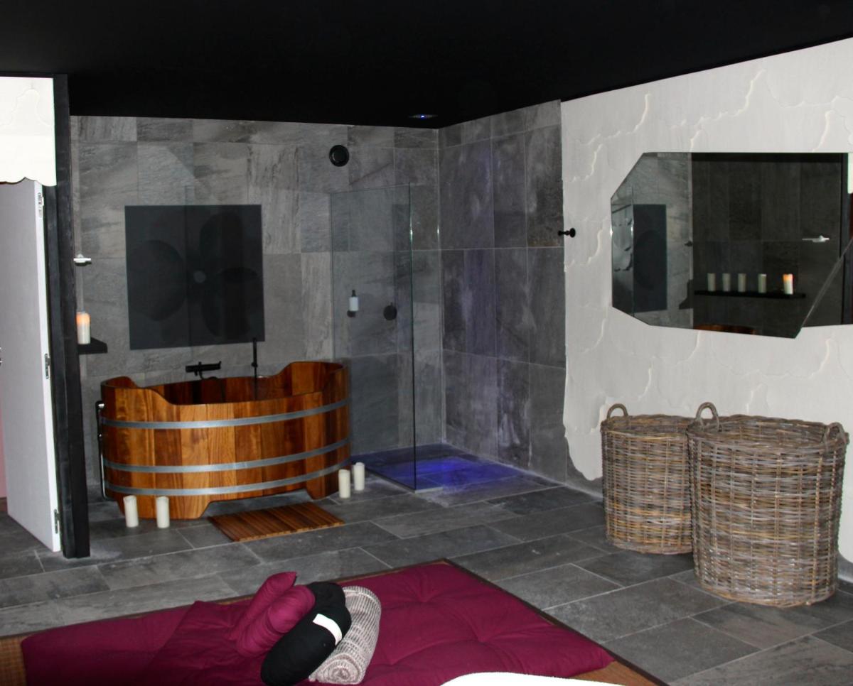 Télévision ou salle de divertissement dans l'établissement Hotel de la Jamagne & Spa