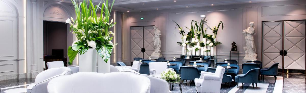 Coin salon dans l'établissement Boscolo Lyon Hotel & Spa