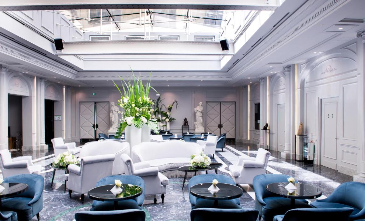 Coin salon dans l'établissement Boscolo Lyon Hotel & Spa