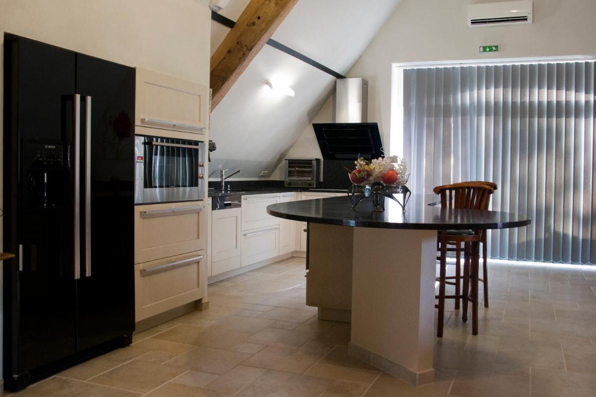 Cuisine ou kitchenette dans l'établissement Domaine de Janis & Spa