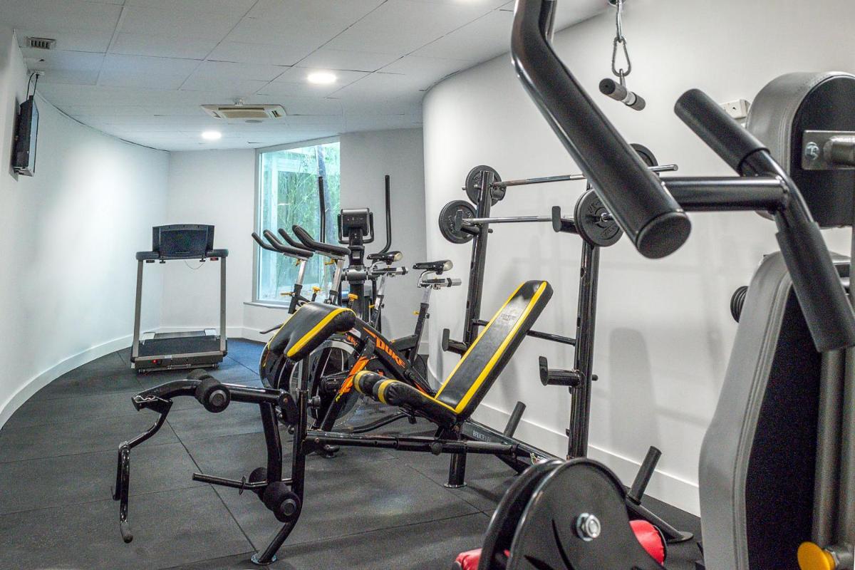 Gimnasio o instalaciones de fitness de Hotel Silken Villa de Laguardia