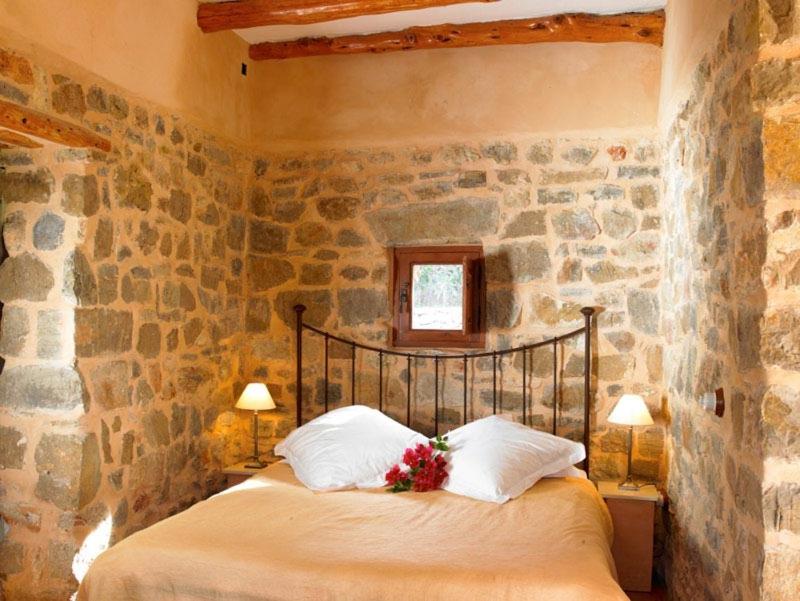Cama o camas de una habitación en Agroturismo Can Talaias San CArlos