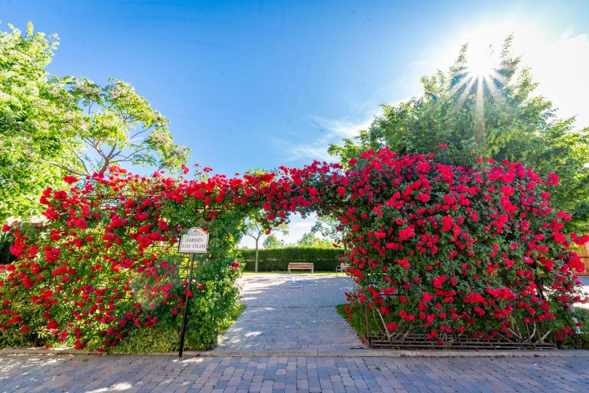 Jardín al aire libre en Hotel Comendador