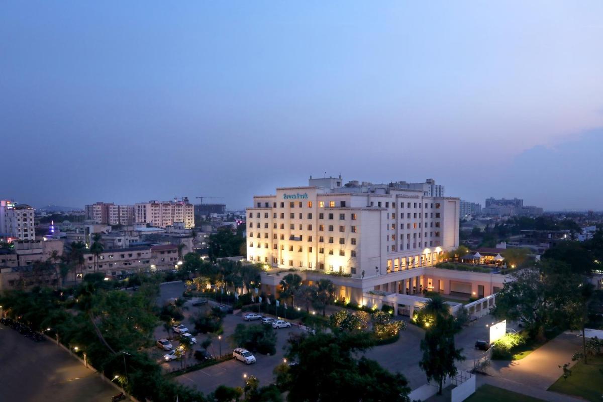 a view of a city at night at Greenpark Chennai in Chennai