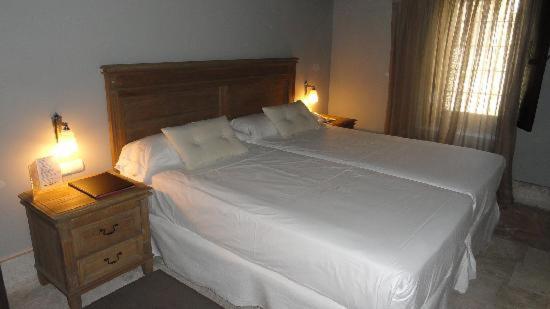 Cama o camas de una habitación en Hotel Palacio de Mengibar