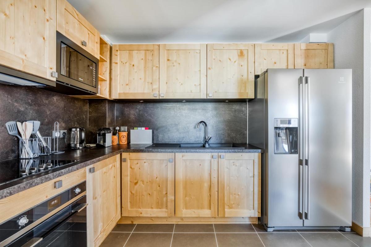 Cuisine ou kitchenette dans l'établissement TERRESENS - Les Fermes du Mont-Blanc