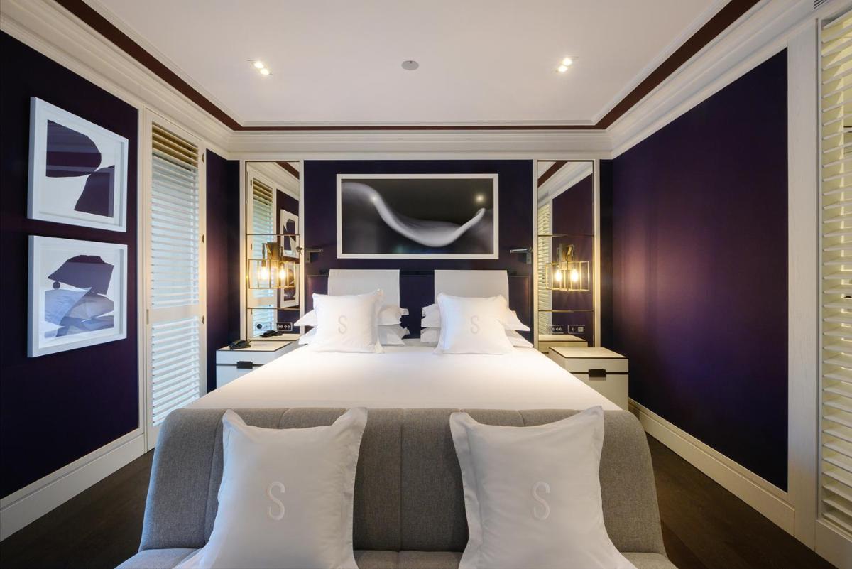 Cama o camas de una habitación en Seventy Barcelona