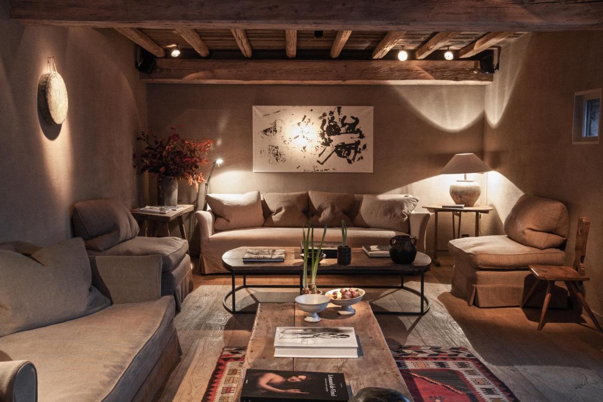 Coin salon dans l'établissement Zannier Le Chalet