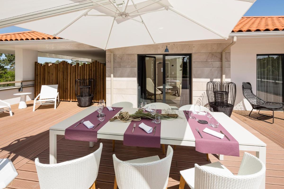 Coin salon dans l'établissement Thalazur Arcachon