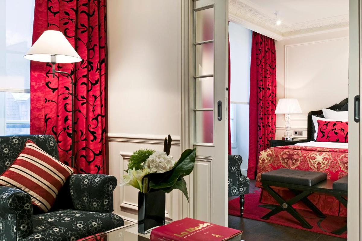 Coin salon dans l'établissement Hôtel Keppler