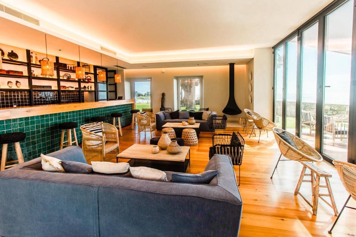 Uma área de estar em SENSI Azores Nature and SPA
