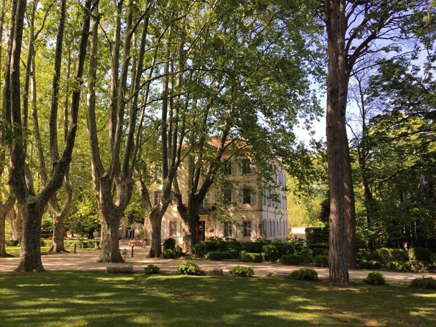 Jardin de l'établissement Hotel Château Des Alpilles