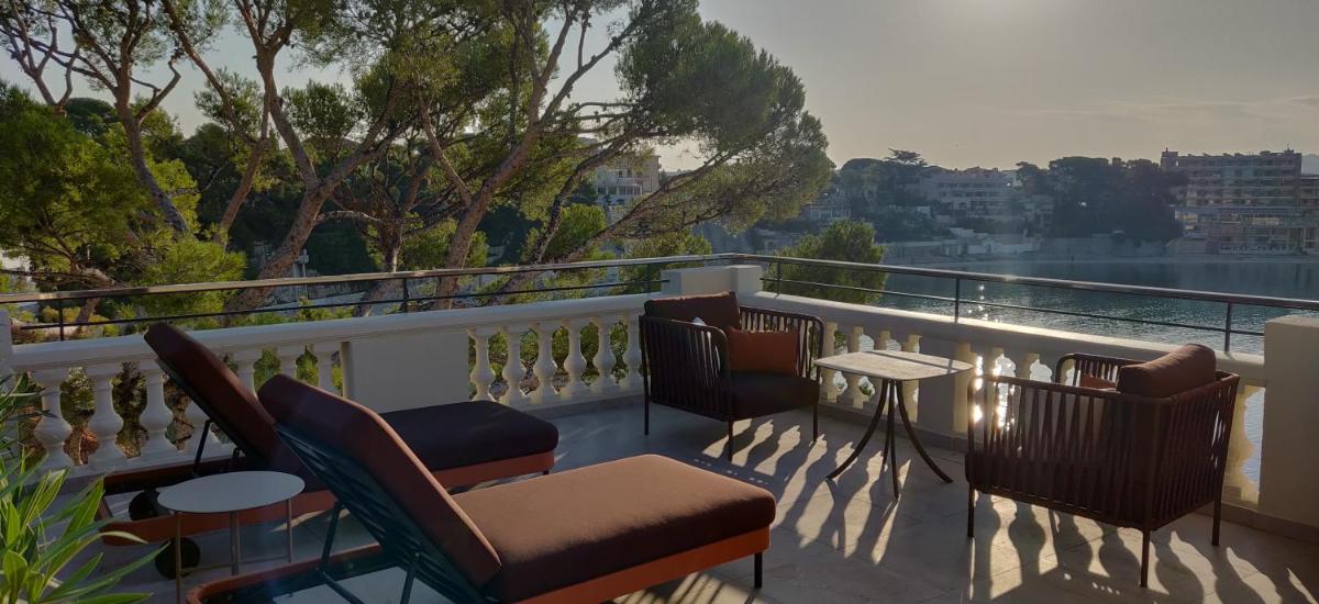 Balcon ou terrasse dans l'établissement Splendid Hôtel & Spa