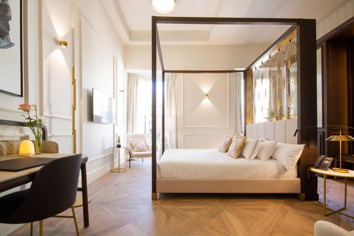 Cama o camas de una habitación en MYR Palacio Vallier
