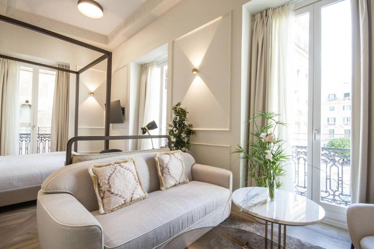 Cama o camas de una habitación en MYR Palacio Vallier