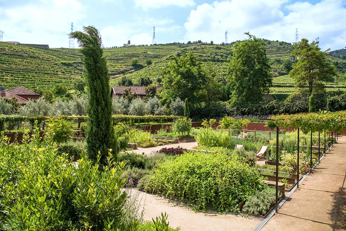 Um jardim no exterior de Six Senses Douro Valley