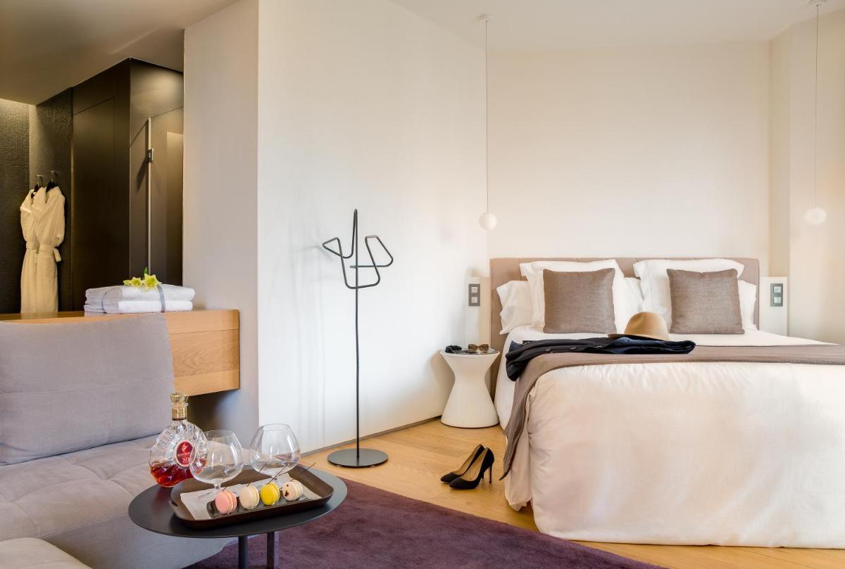 Cama o camas de una habitación en Ohla Barcelona