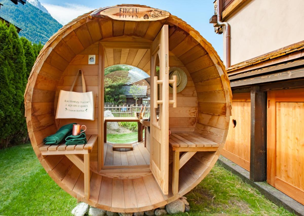 Jardin de l'établissement Chalet-Hôtel Hermitage
