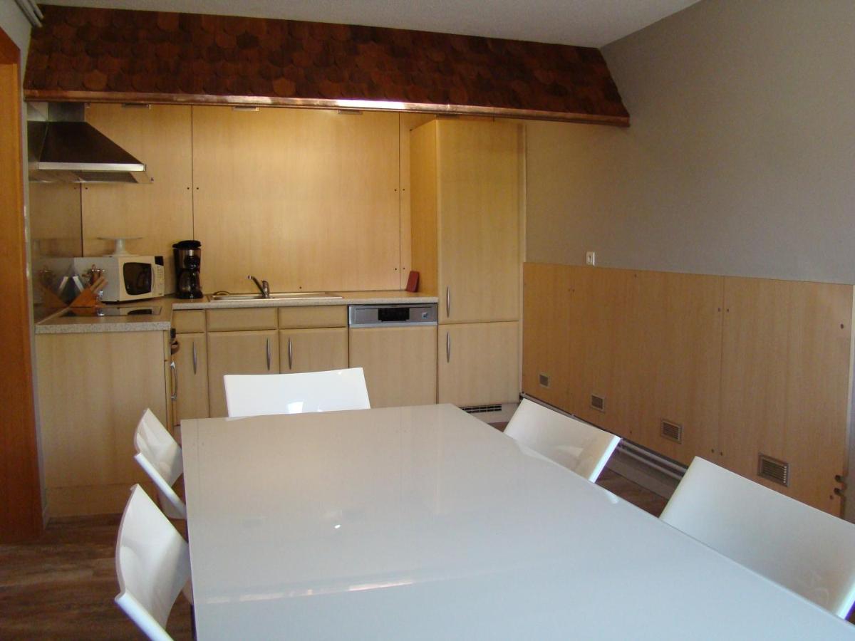 Cuisine ou kitchenette dans l'établissement Hôtel Restaurant et Spa Au Tilleul
