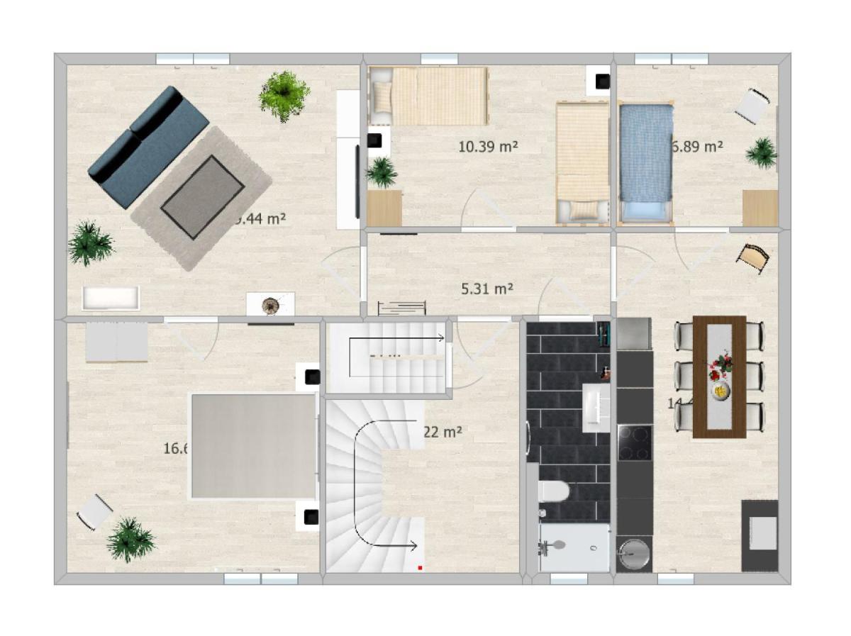 Moderne 3BR Netflix,Kaffee,Wifi,Parken - Housity