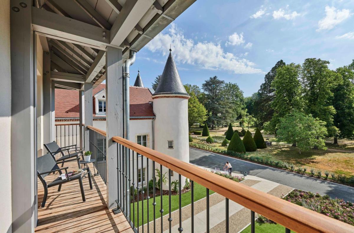 Balcon ou terrasse dans l'établissement Château Saint-Jean, Relais & Châteaux