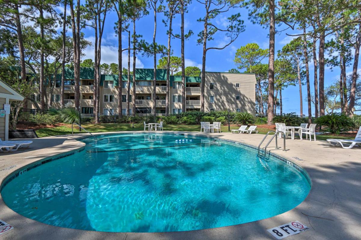 Beach and Pool Access Colorful Hilton Head Condo! - Housity