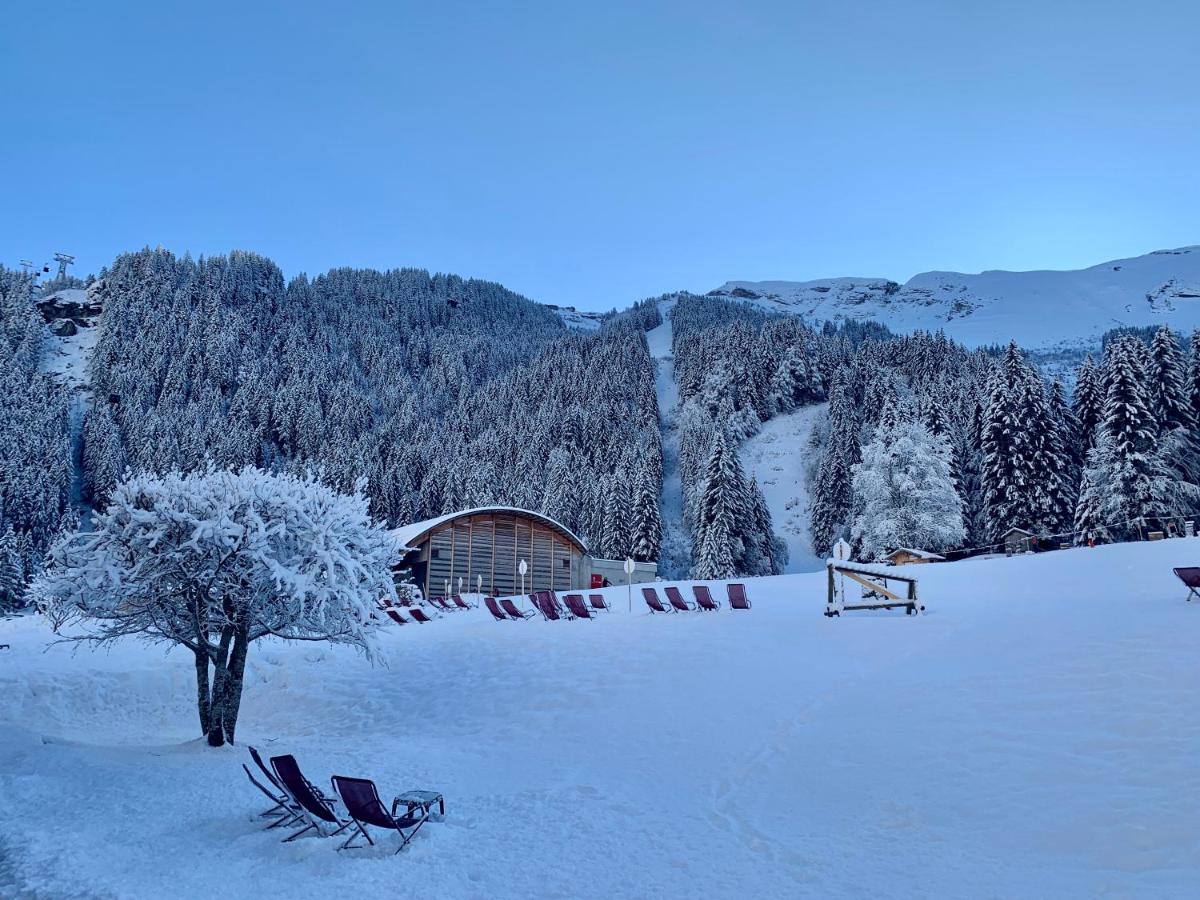 L'établissement Hameau des Prodains - Hôtel en hiver