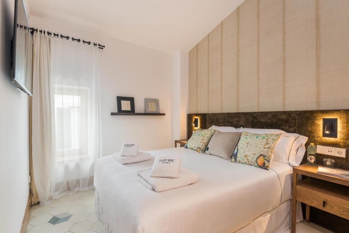 Cama o camas de una habitación en Boutique Hotel Sant Roc & Spa
