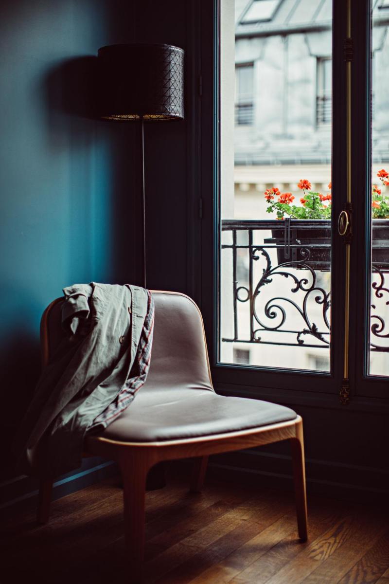 Coin salon dans l'établissement Monsieur Cadet Hotel & Spa