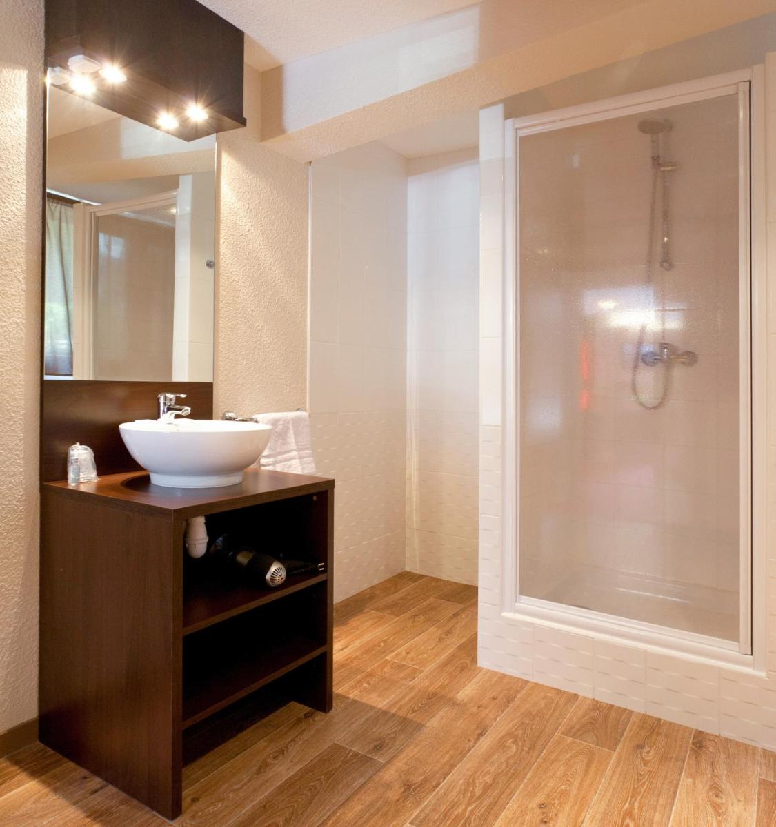 Salle de bains dans l'établissement SOWELL HOTELS Mont Blanc et SPA