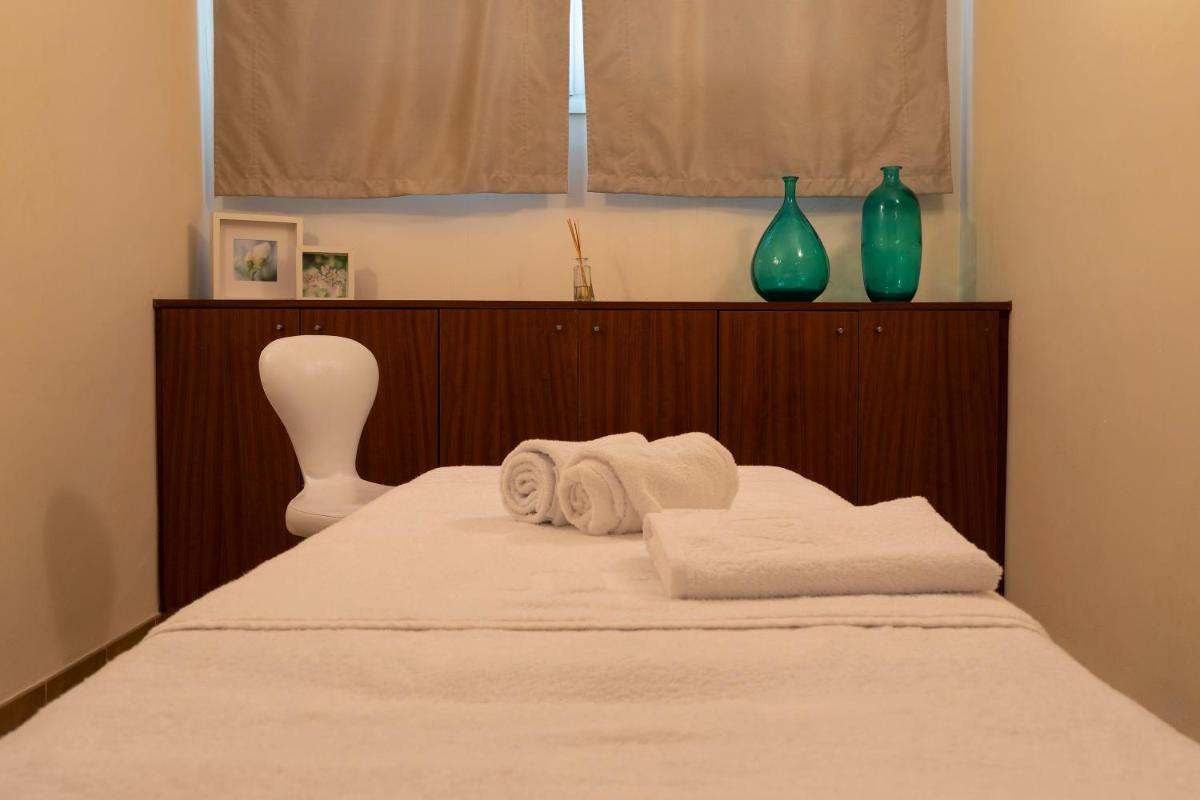 Cama o camas de una habitación en Hipotels Dunas Aparthotel