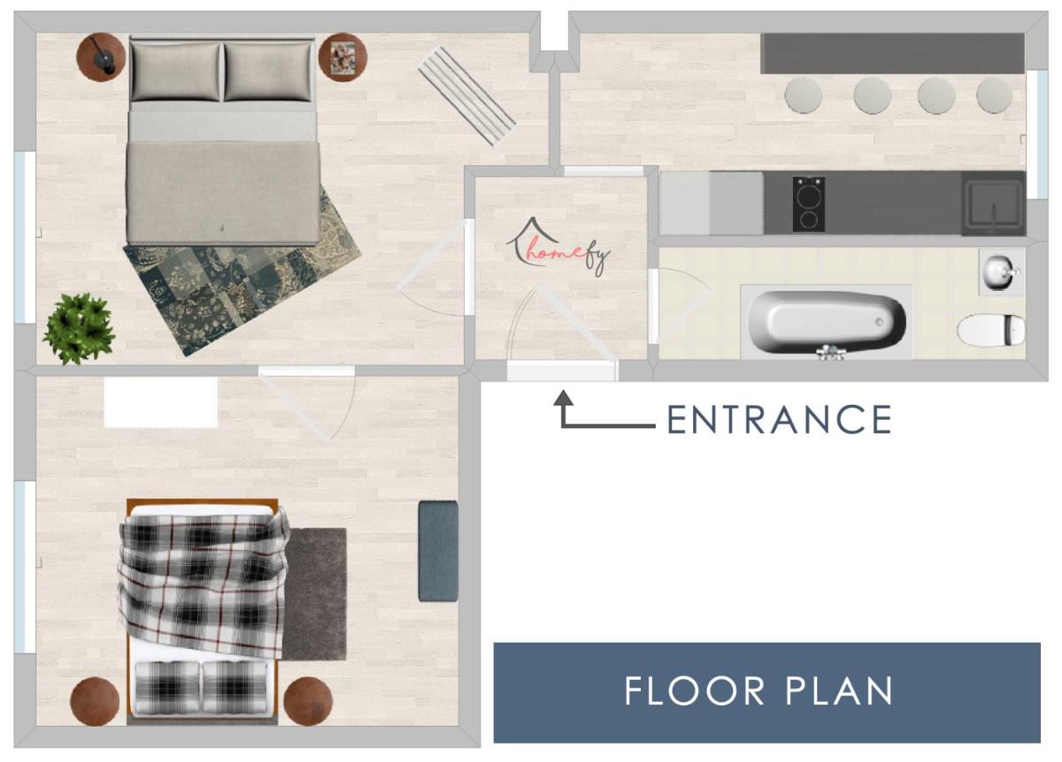 HOMEFY APARTMENT BLUEBERRY - NÄHE CITY - NETFLIX - Housity