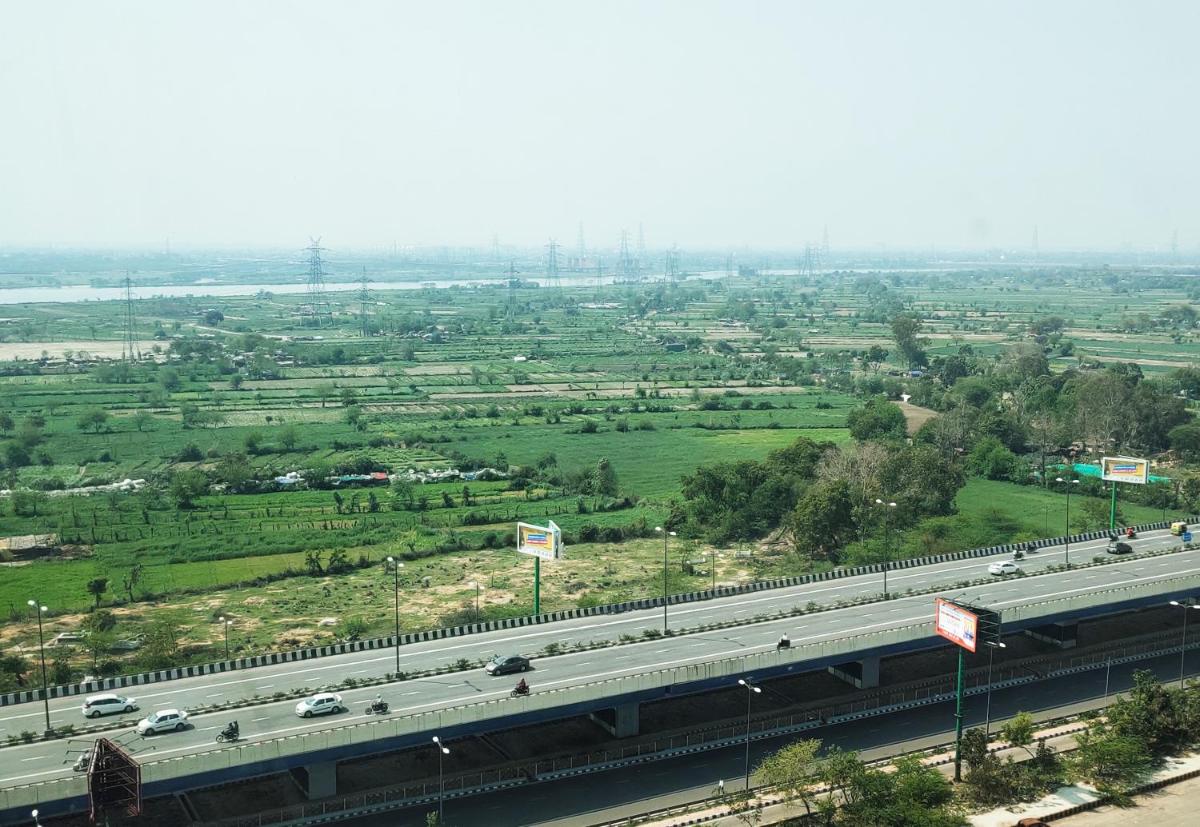 an overhead view of a highway with cars on it at Crowne Plaza New Delhi Mayur Vihar Noida by IHG in New Delhi