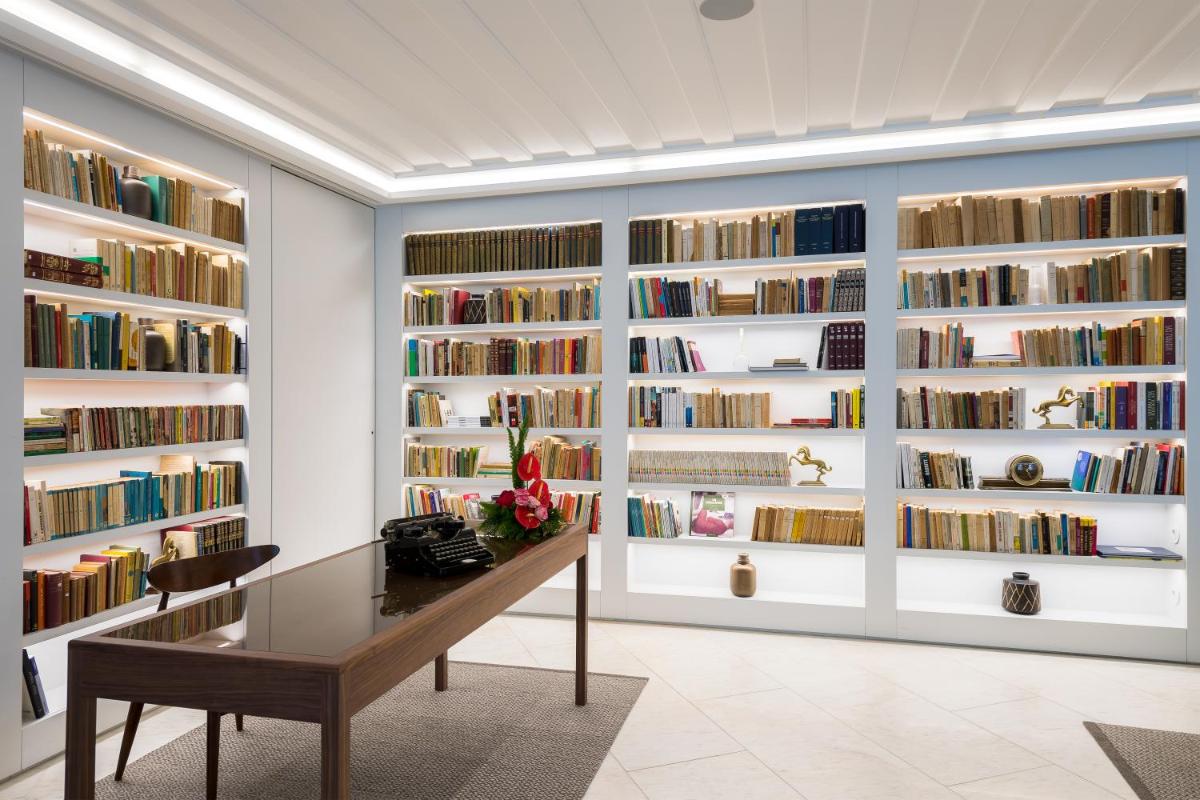 A biblioteca deste hotel