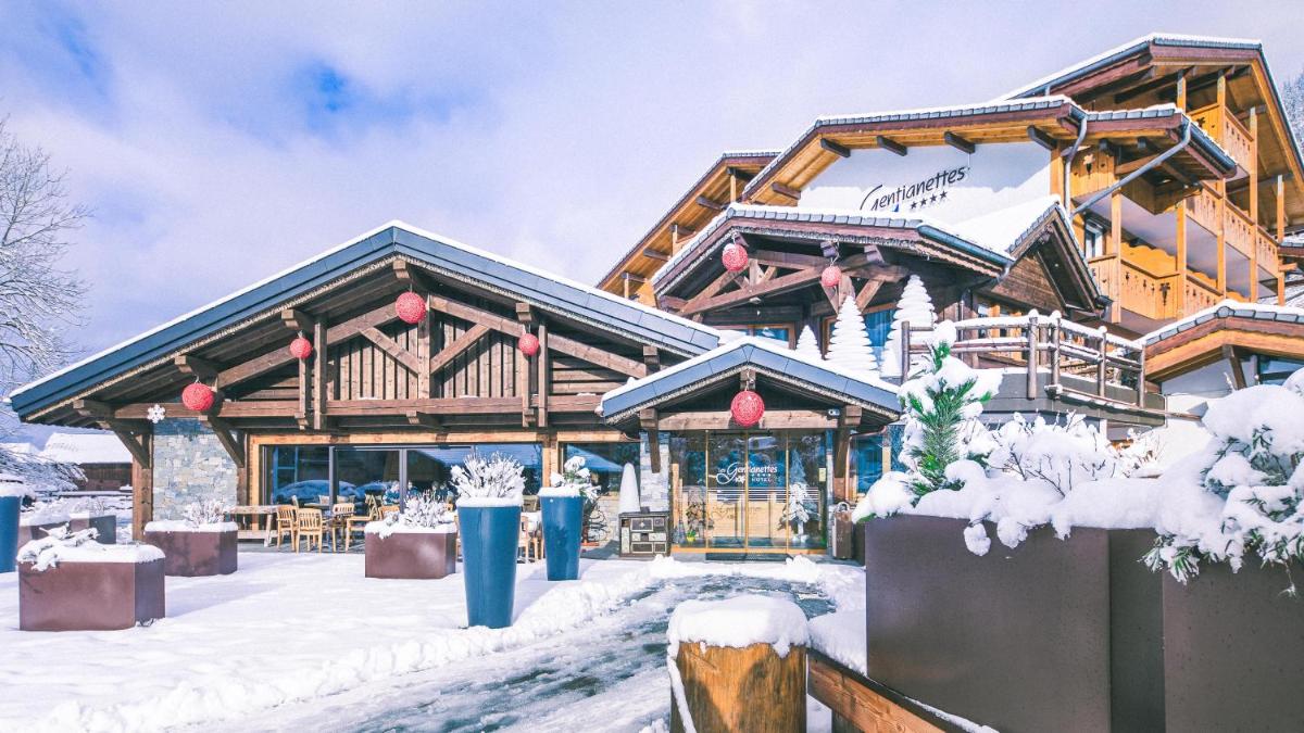 L'établissement Les Gentianettes Hotel & Spa en hiver