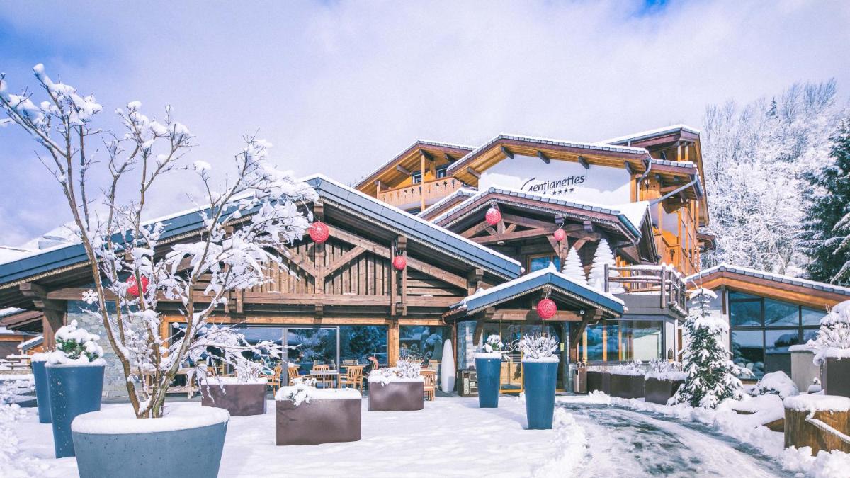 L'établissement Les Gentianettes Hotel & Spa en hiver