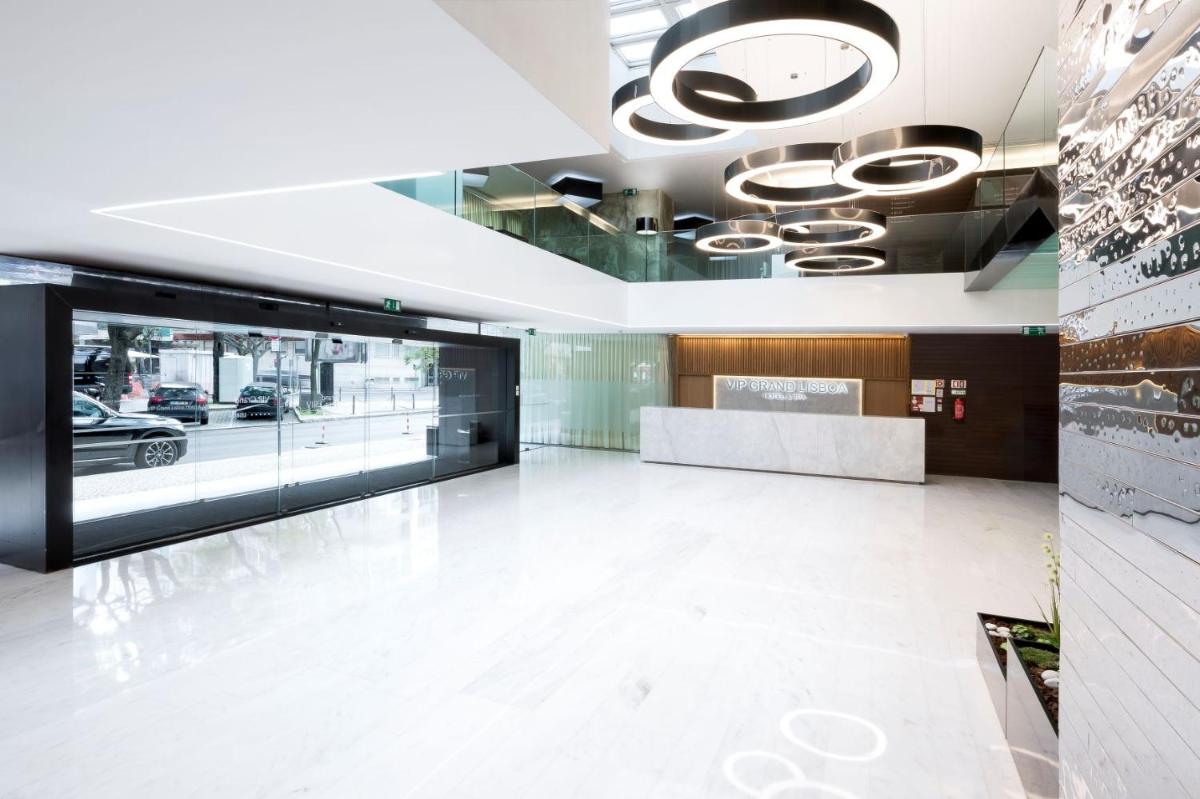 A área de receção ou átrio de VIP Grand Lisboa Hotel & Spa