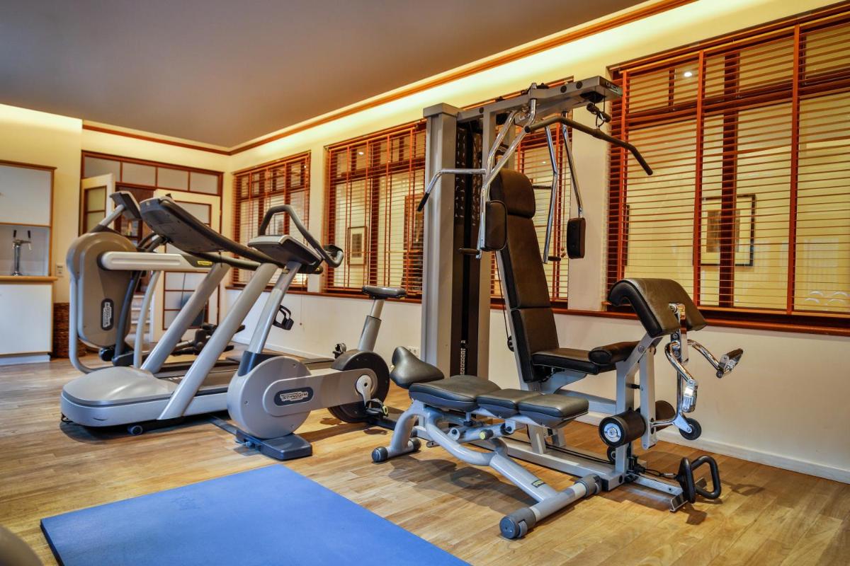 Das Fitnesscenter und/oder die Fitnesseinrichtungen in der Unterkunft Hotel Stadt Hamburg