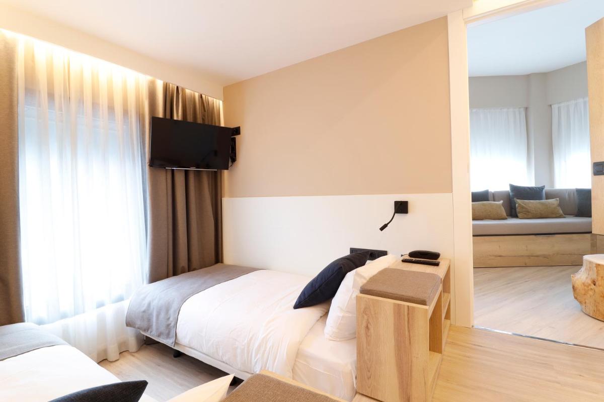 Cama o camas de una habitación en Hotel Montarto