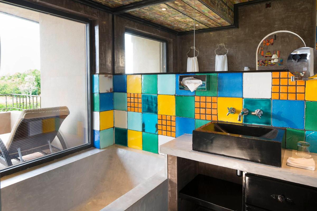 Cuisine ou kitchenette dans l'établissement U Capu Biancu