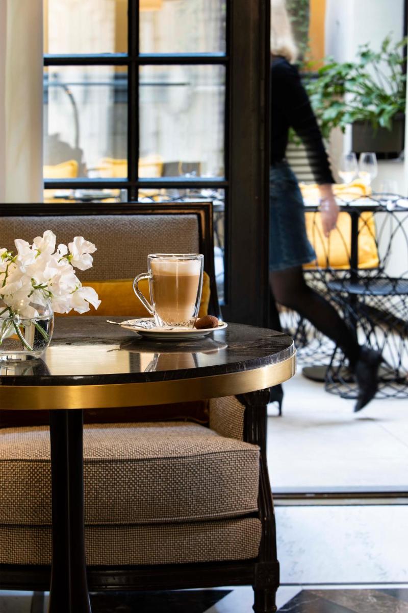 Coin salon dans l'établissement Le Damantin Hôtel & Spa