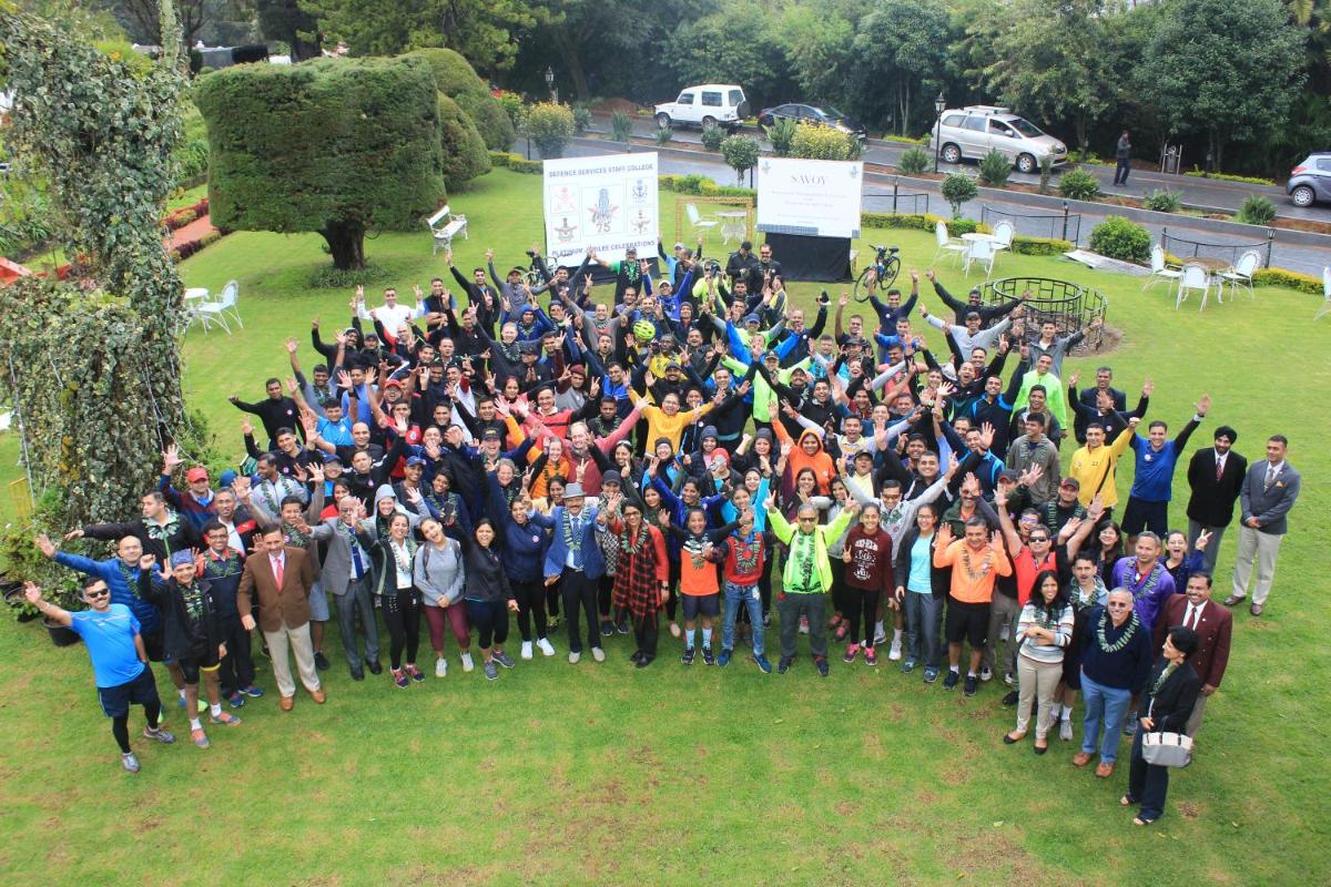 a large group of people posing for a picture at Savoy - IHCL SeleQtions in Ooty