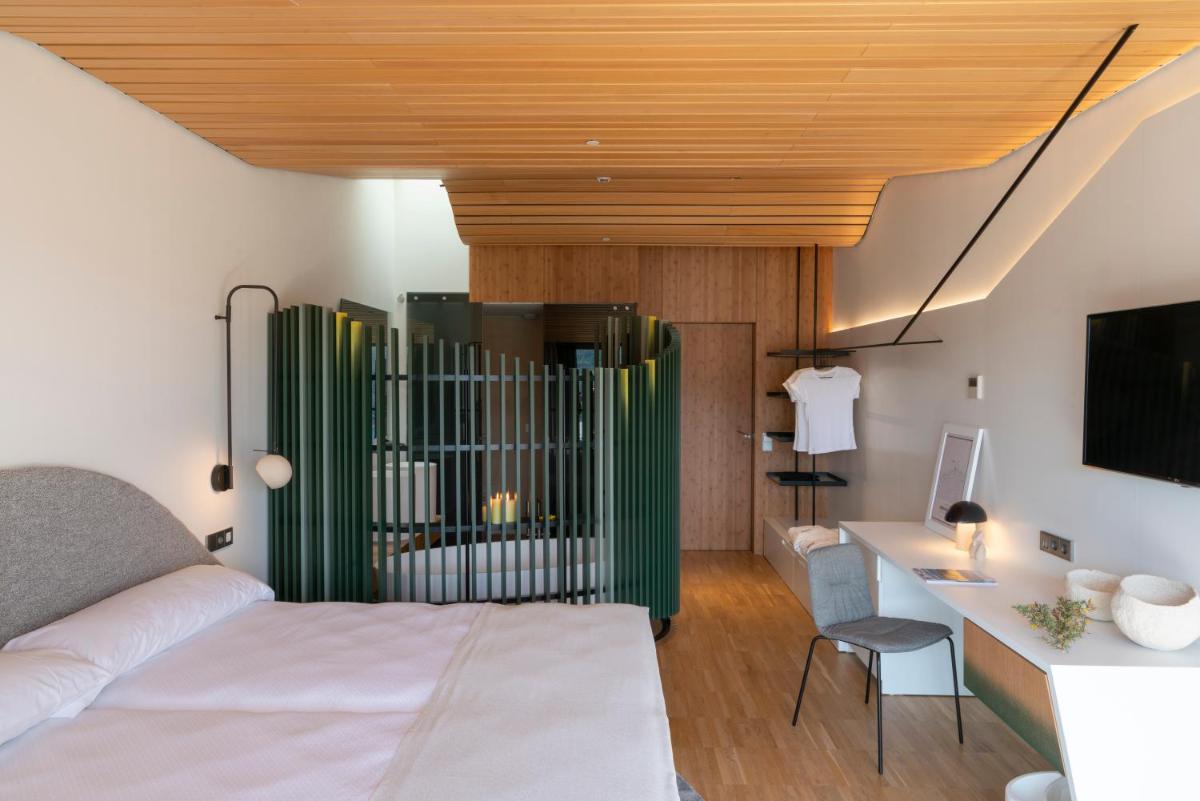 Cama o camas de una habitación en Parador Costa da Morte