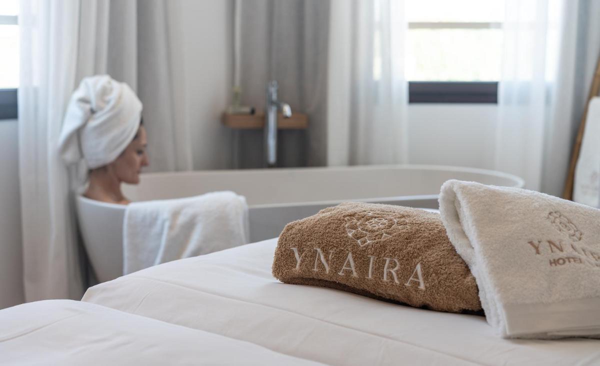 Cama o camas de una habitación en Ynaira hotel & Spa